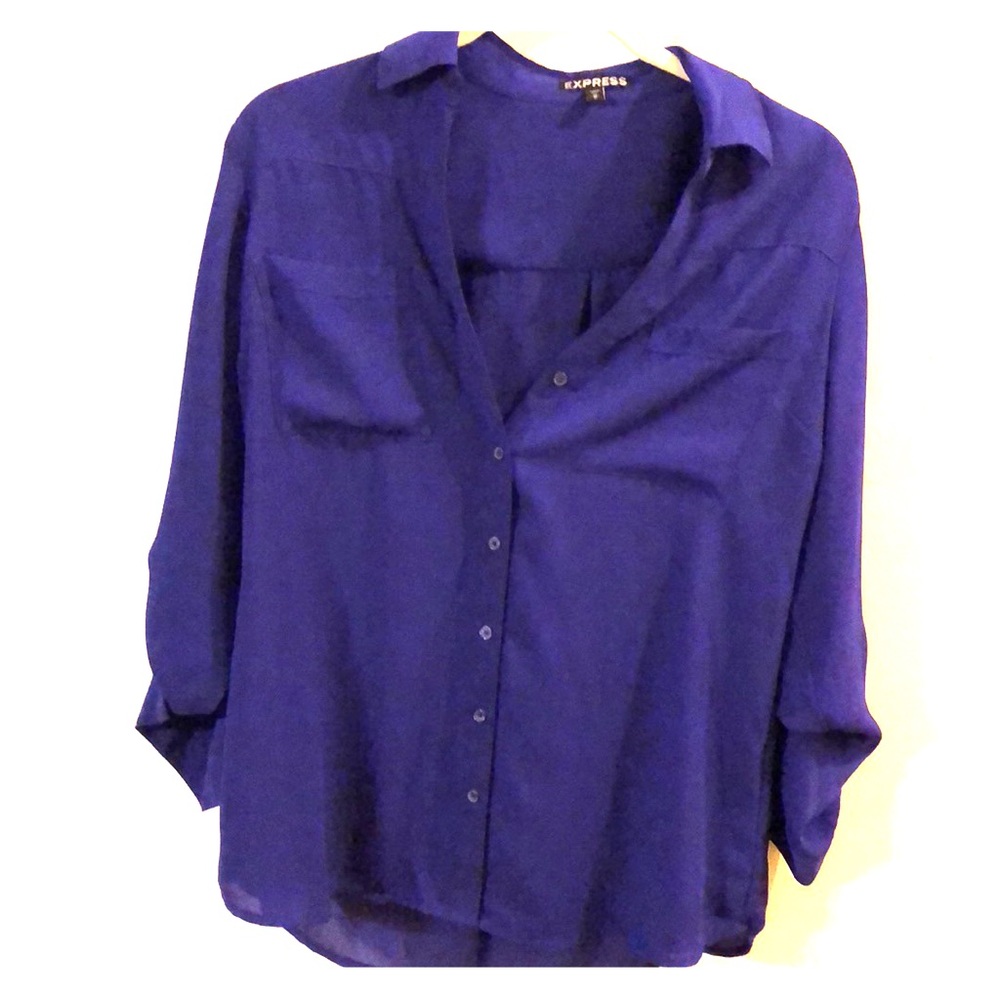 Purple button up